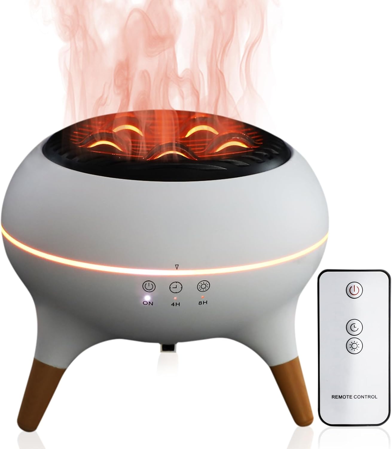 300ml Essential Oil Scent Diffuser, Aroma Diffuser with Remote Control, Mist Humidifier with 7 Colors LED Lights and Timer Function for Home, Office, Yoga, Relaxation & Better Sleep