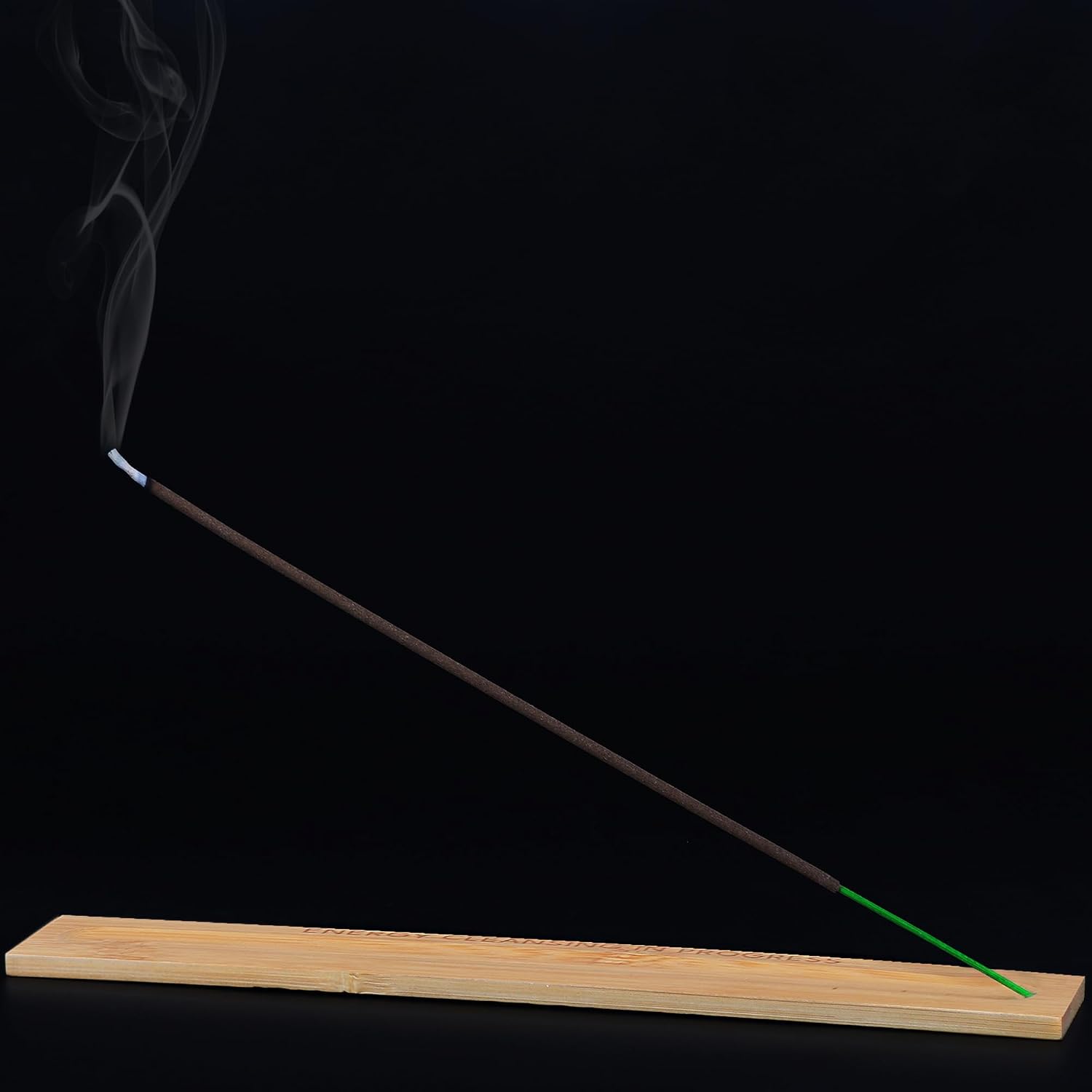 Premium Sage Incense Sticks with Energy Cleansing Engraved Wood Holder - Charcoal Free, Clean, Non Toxic - Negative Energy Protection, Purification - New Home Spiritual Smudging Incenses, 30 Sticks