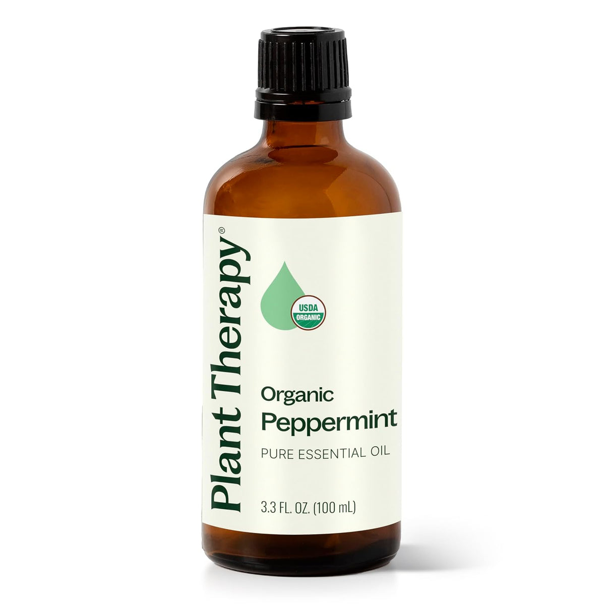 Plant Therapy Organic Peppermint Essential Oil 100 mL (3.3 oz)