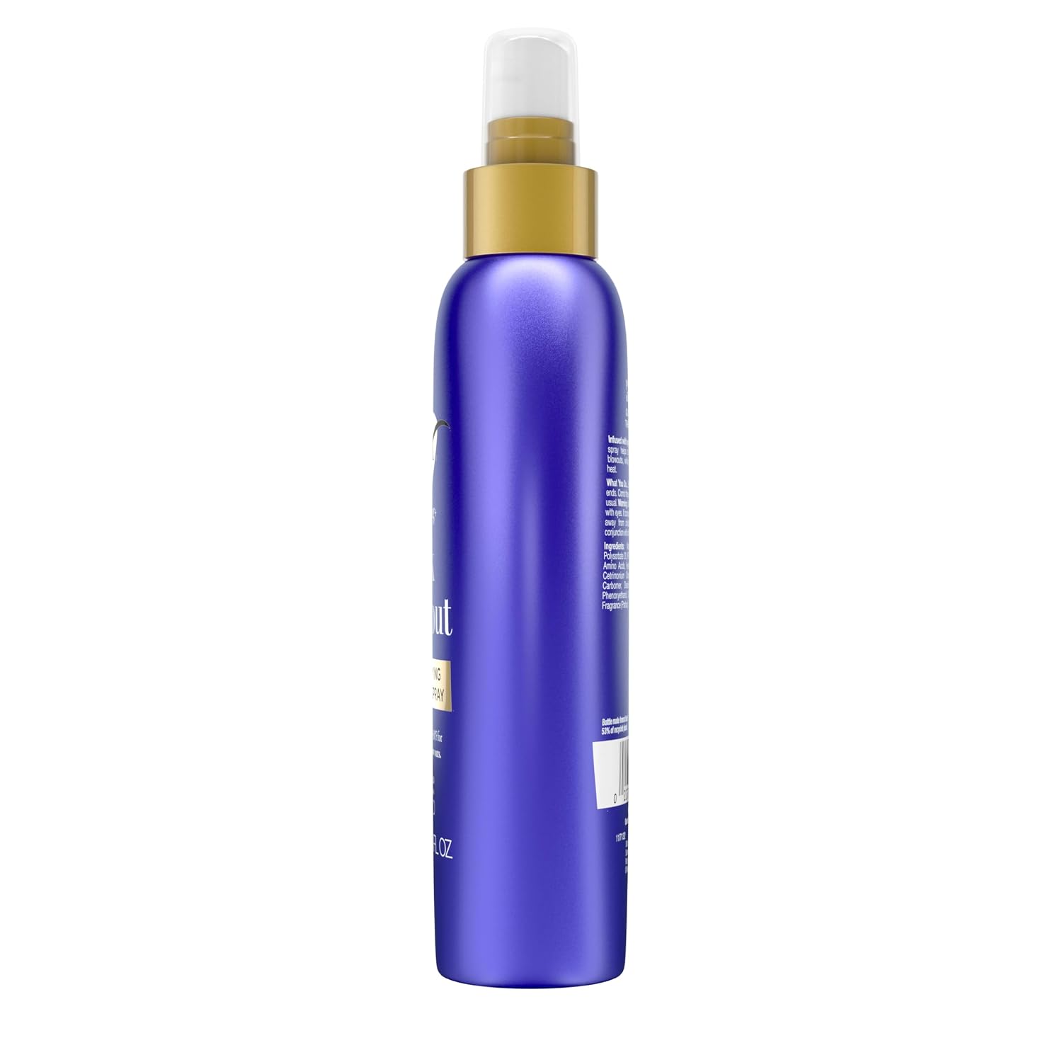OGX Protecting + Silk Blowout Quick Drying Thermal Protection Spray, Heat Protectant Spray Shields Hair up to 450°F For Soft, Shiny Hair and Big, Beautiful Blowouts, Light Hold, 6 fl. oz
