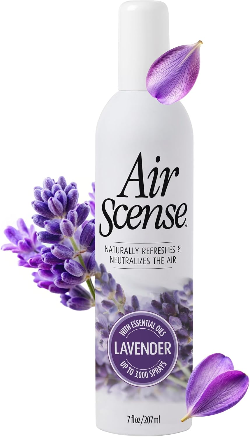 Air Scense Air Freshener Deodorizer Room Spray for Bathroom & Home, Essential Oils, Natural - 7 fl oz (1-Pack) (Lavender)