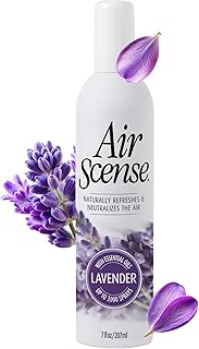 Air Scense Air Freshener Deodorizer Room Spray for Bathroom & Home, Essential Oils, Natural - 7 fl oz (1-Pack) (Lavender)
