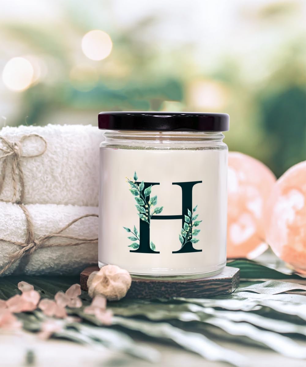 Monogram Letter H Candle Initial Letter H Candle Men, Birthday Wedding farewell Gift Initial H Gifting Ideas