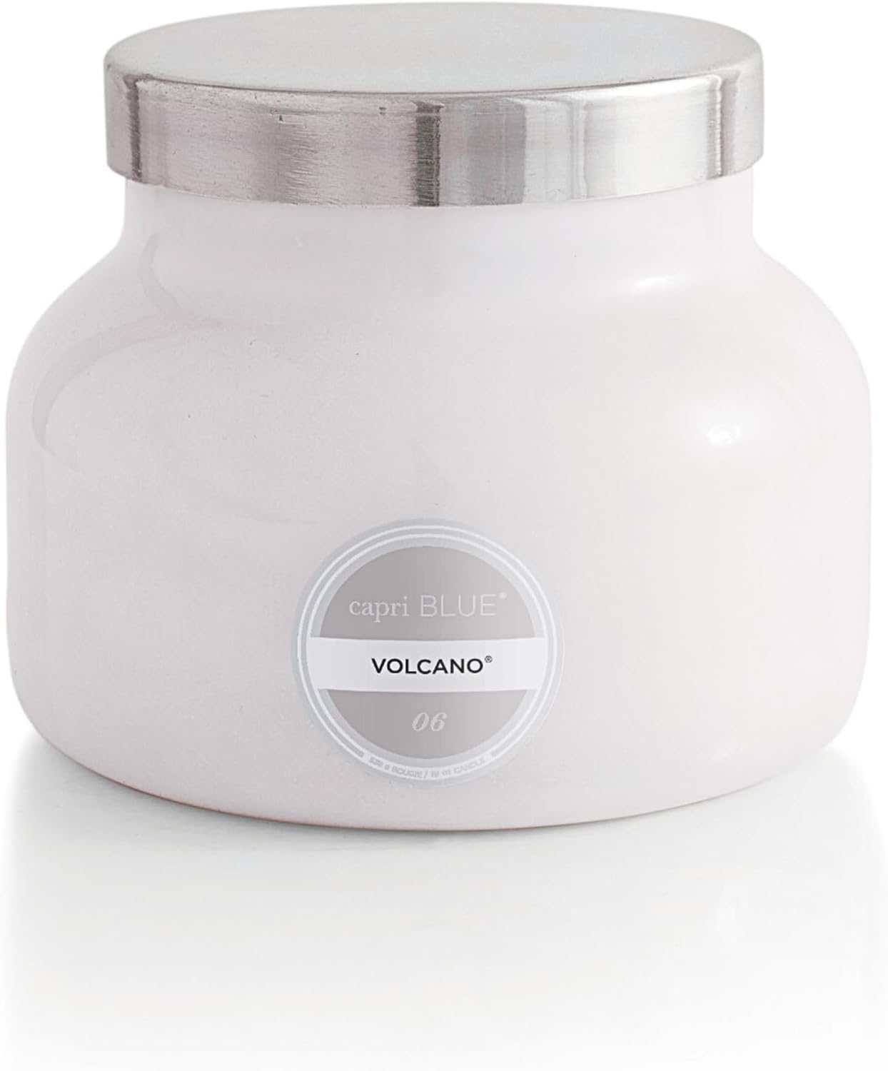 Capri Blue Volcano Scented, Glass Jar Candles for Home with Tropical Fruit & Sugared Citrus, Soy Wax Blend, White Color (19 Oz)