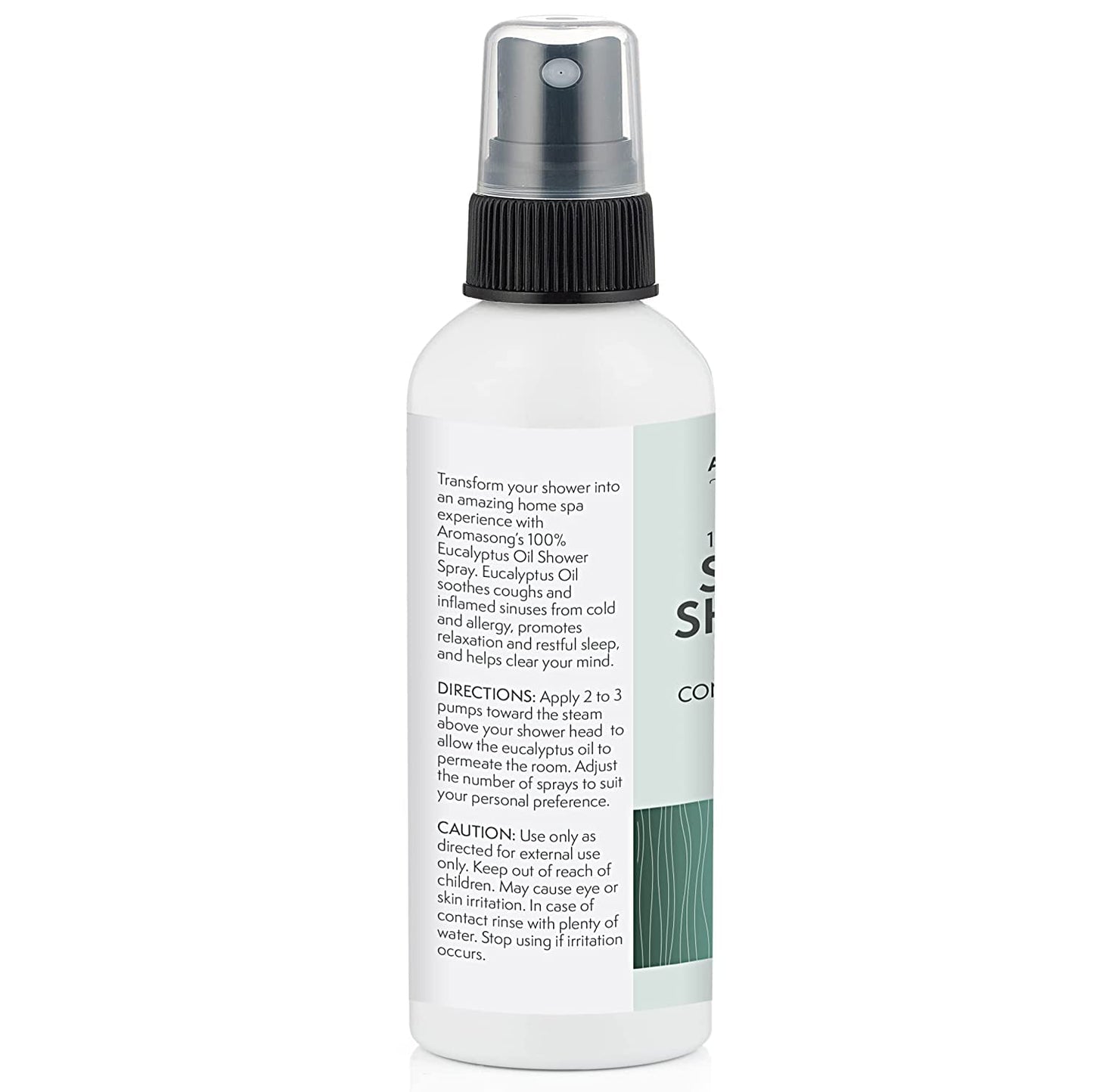 Aromasong Eucalyptus Shower Spray 2-Pack - 100% Pure Eucalyptus Oil - Natural Essential Oil Mist for Relaxing Aromatherapy Infusion Vapor for Hot Tub, Spa, Steam Sauna Room - Used for Sinus