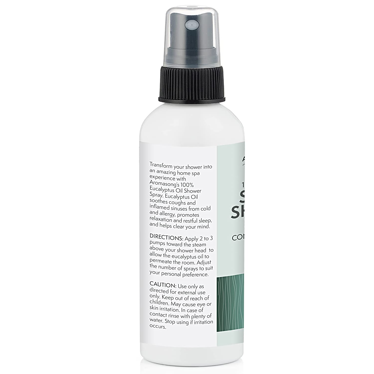 Aromasong Eucalyptus Shower Spray 2-Pack - 100% Pure Eucalyptus Oil - Natural Essential Oil Mist for Relaxing Aromatherapy Infusion Vapor for Hot Tub, Spa, Steam Sauna Room - Used for Sinus