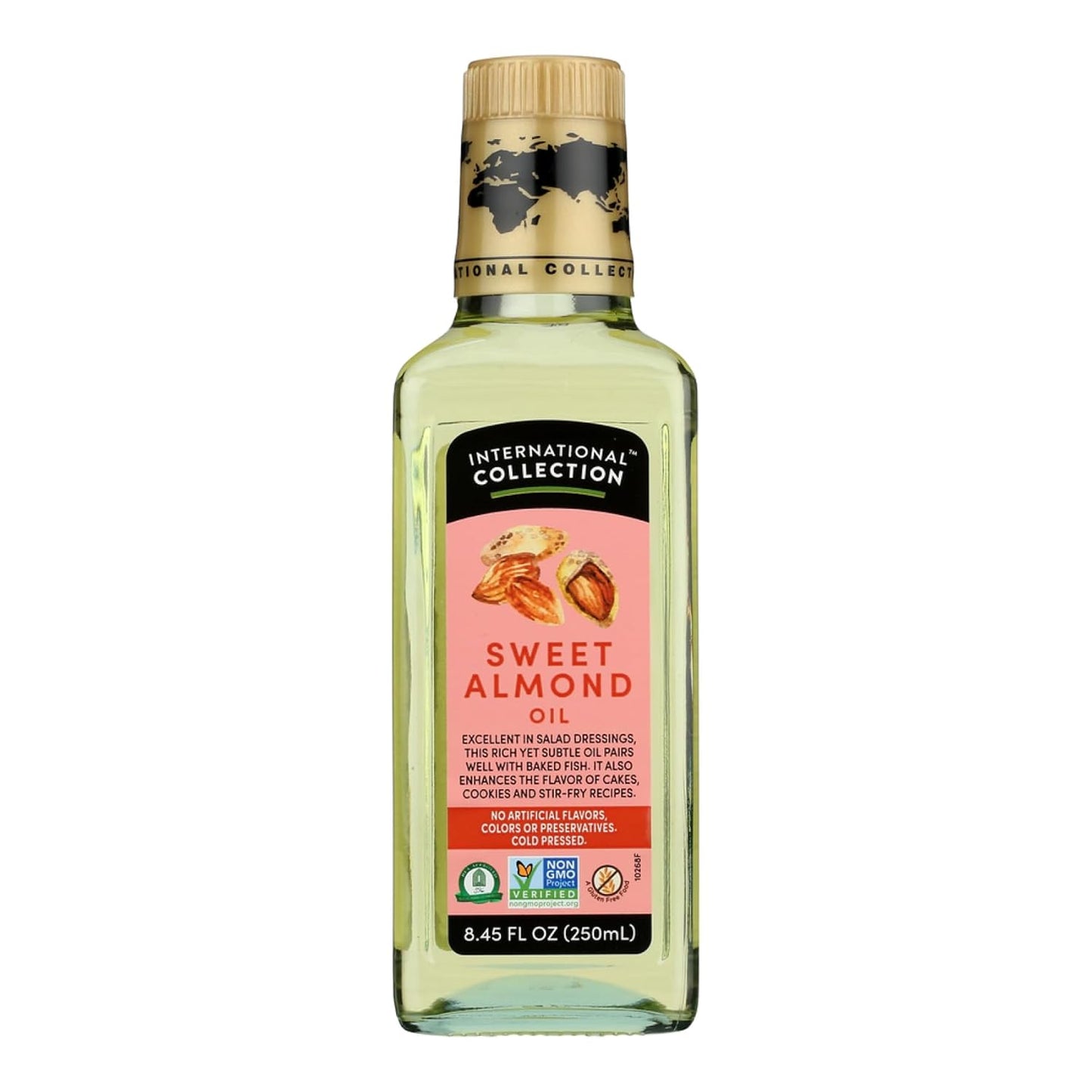 International Collection Sweet Almond Oil, 8.45 fl oz (Pack of 1) | Expertly Sourced, Quality Oils | NonGMO Project Certified, Gluten Free, Halal Approved