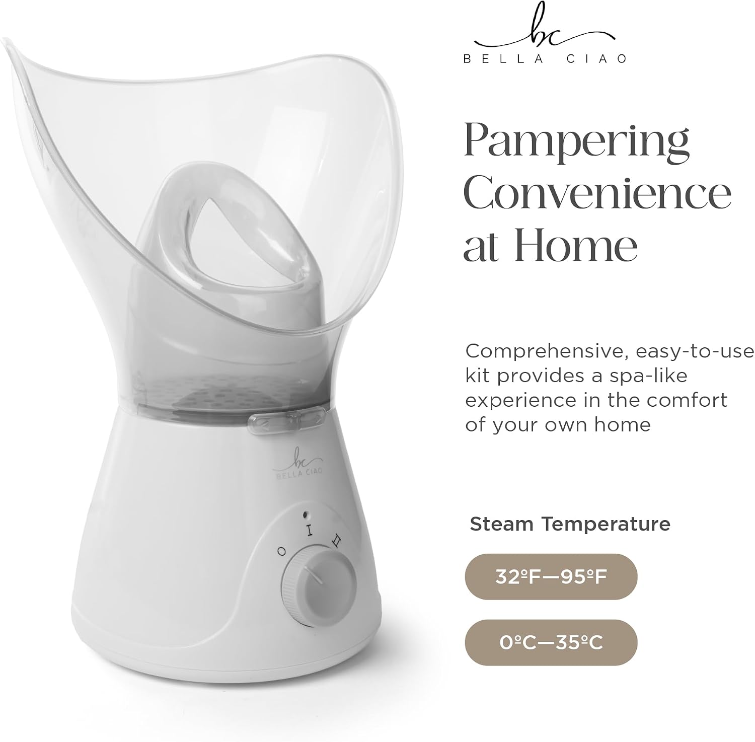 Bella Ciao Facial Steamer for Facial Deep Cleaning, Nano Ionic Face Steamer with 11 Piece Blackhead Remover Kit, Warm Mist Home Spa Skincare Tool for Pore Care Hydration Women Teens