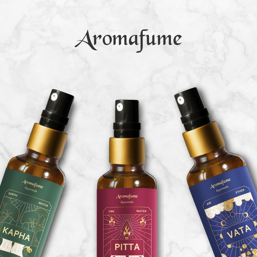 Lemongrass & Lavender Ayurveda Mist | Kapha Balancing Room Spray |Air Freshener |Home Fragrance |Use for Aromatherapy, Relaxation, Sleep, Stress Relief |Reiki, Yoga, Meditation Mist |100ml |Aromafume