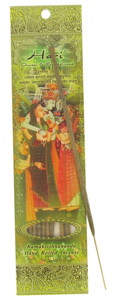 Ramakrishnananda Incense Stick Hari Amber Sandalwood, 1 EA