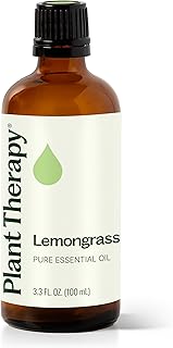 Plant Therapy Lemongrass Essential Oil 100 mL (3.3 oz), 100% Pure, Undiluted, Aromatherapy, Deodorizing, and Immune Support