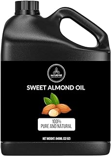 Naturevibe Botanicals Sweet Almond Oil 32 Ounces | 100% Pure and Natural Unrefined Cold Pressed Carrier Oil | Great for Skin Care and Hair Care