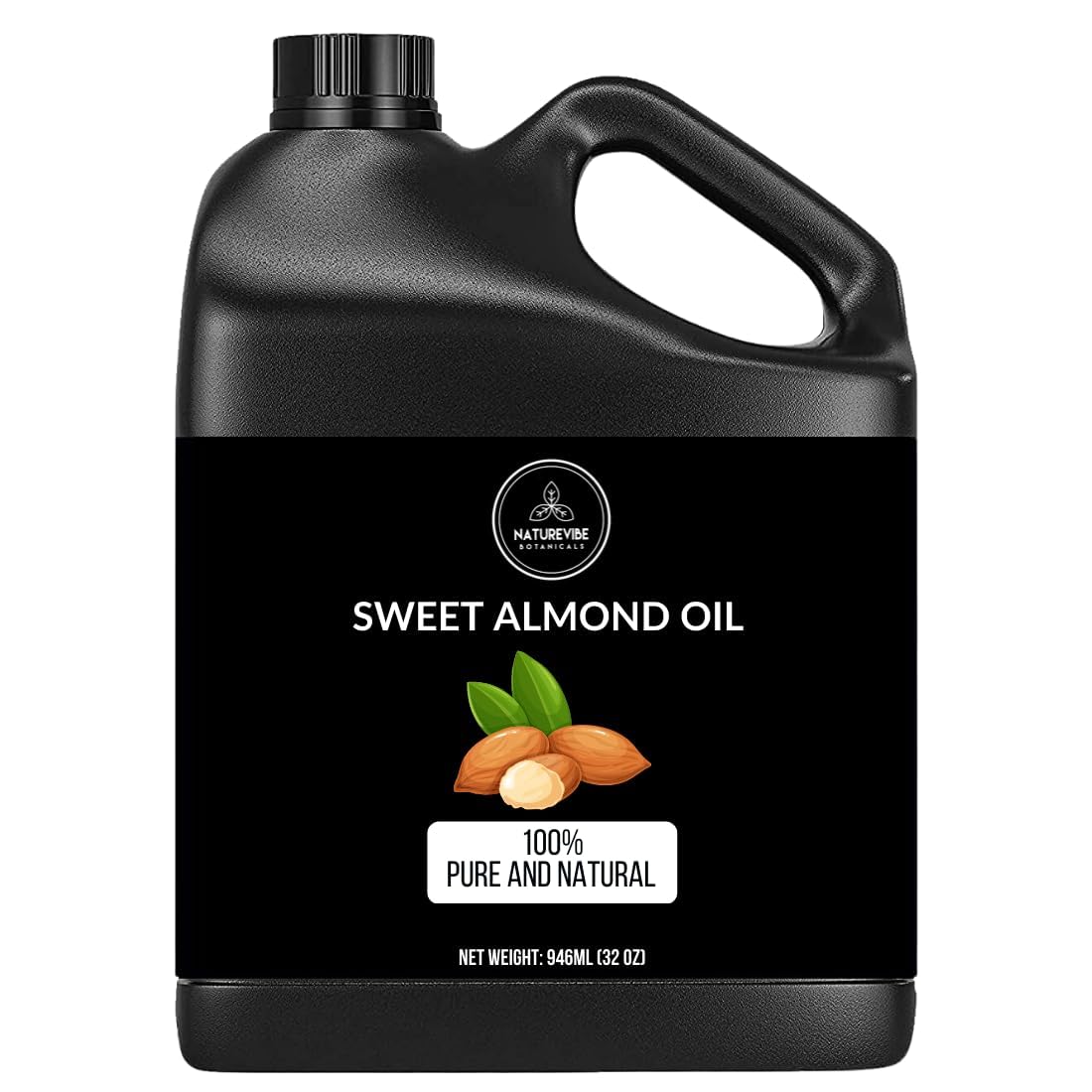 Naturevibe Botanicals Sweet Almond Oil 32 Ounces