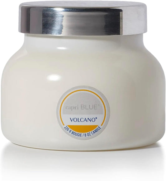 Capri Blue Volcano Scented and Luxury Glass Jar Candles for Home Scented with Tropical Fruit & Sugared Citrus - Soy Wax Blend