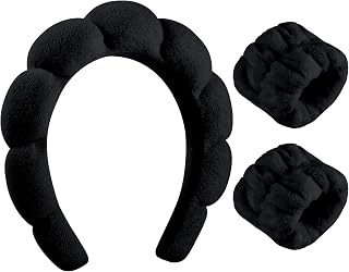 WSICSE Spa Headband for Washing Face, Skincare Headbands Puffy Padded Keep Hair Dry Skincare Essential Gift for Mom Wife