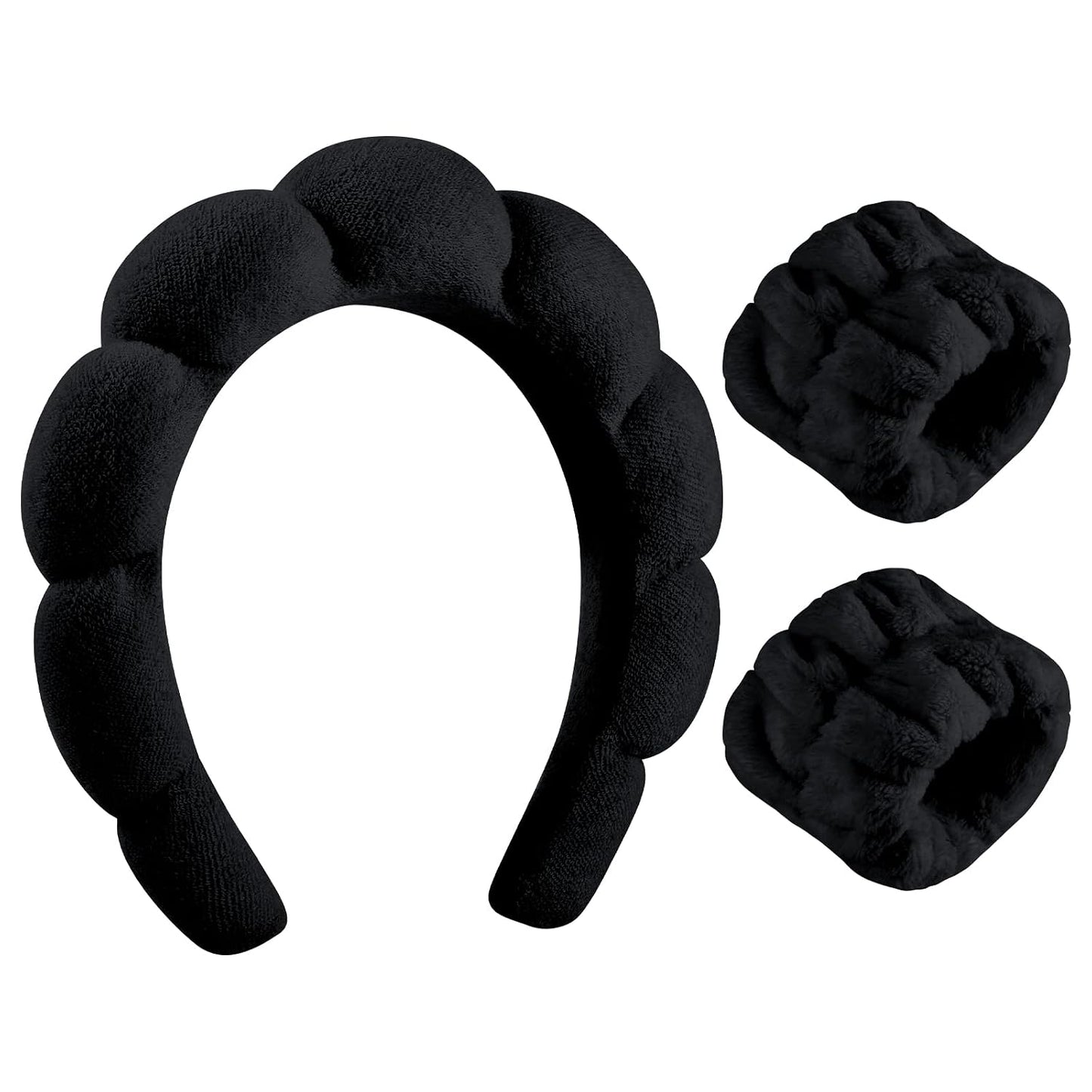 WSICSE Spa Headband for Washing Face, Skincare Headbands Puffy Padded Keep Hair Dry Skincare Essential Gift for Mom Wife