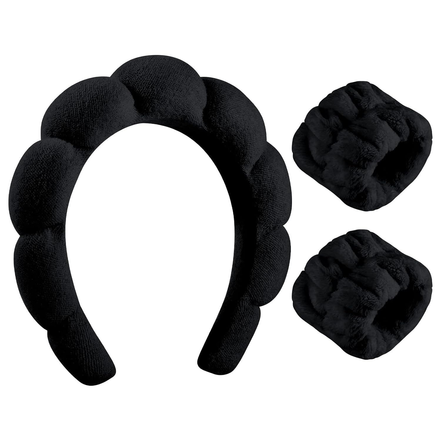 WSICSE Spa Headband for Washing Face, Skincare Headbands Puffy Padded Keep Hair Dry Skincare Essential Gift for Mom Wife