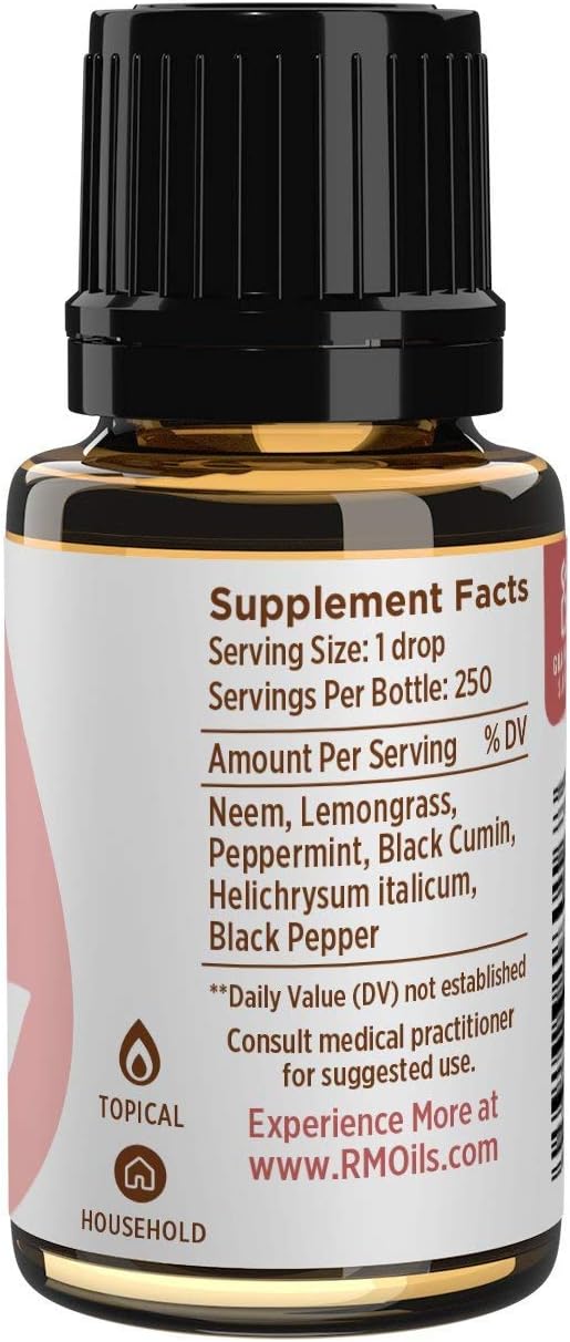 Rocky Mountain Oils Joint Support Essential Oil Blend - Pure Aromatherapy Diffuser Oil with Neem, Lemongrass & Peppermint | Perfect for Massage, Topical Use & Diffusing | 15ml