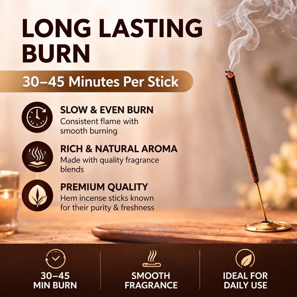 Giftbrit Hem Incense Sticks Variety Pack - 15 Fragrances (300 Sticks Total) - Sandalwood, Lavender, White sage & More - 1 x Giftbrit Holder - Long-Lasting Aromatherapy for Meditation, Yoga, Relaxation