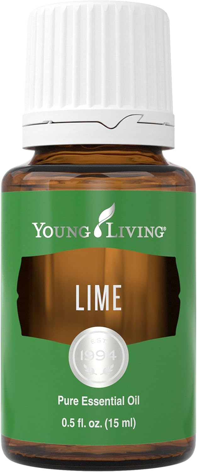 Young Living Lime Essential Oil 15 ml | Bright Citrus Aroma for Diffusers, Massage & Aromatherapy | Cold Pressed Lime Peel Botanical Oil | Fresh Zesty Fragrance | Seed to Seal Quality
