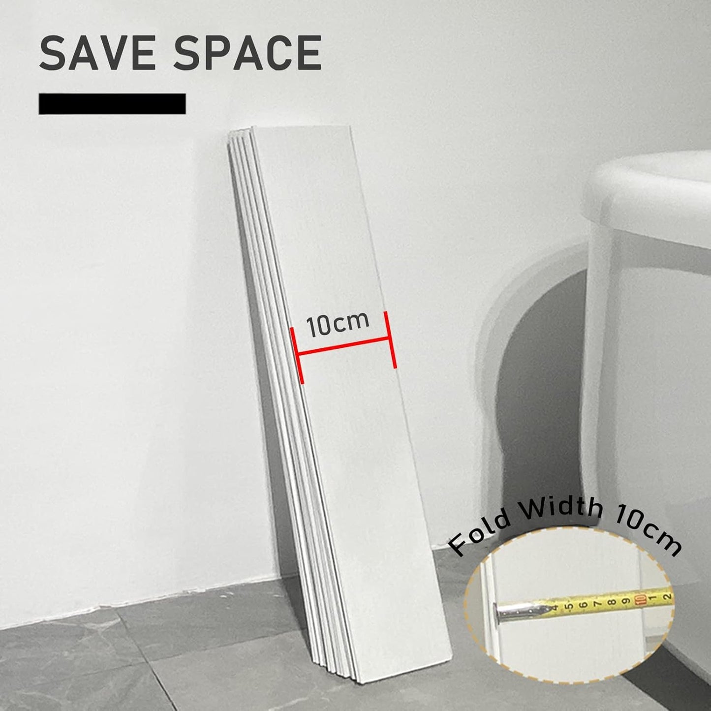 Durable PVC Bathtub Cover Caddy Tray - Foldable Dust-Proof Board (70x160x0.6cm, White) | Stylish Bathroom Organizer & Protector for a Clean Bath Experience
