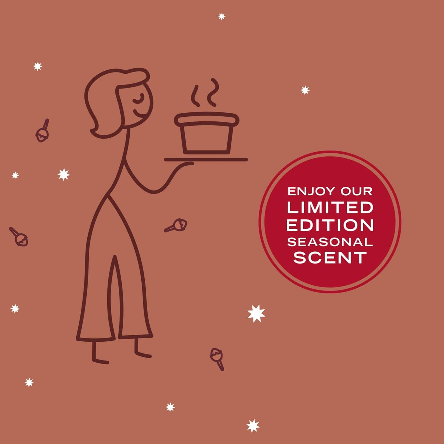 MRS. MEYER'S CLEAN DAY Scented Soy Candle, Tin Candle, Gingerbread Scent, 2.9 oz (Pack of 8)