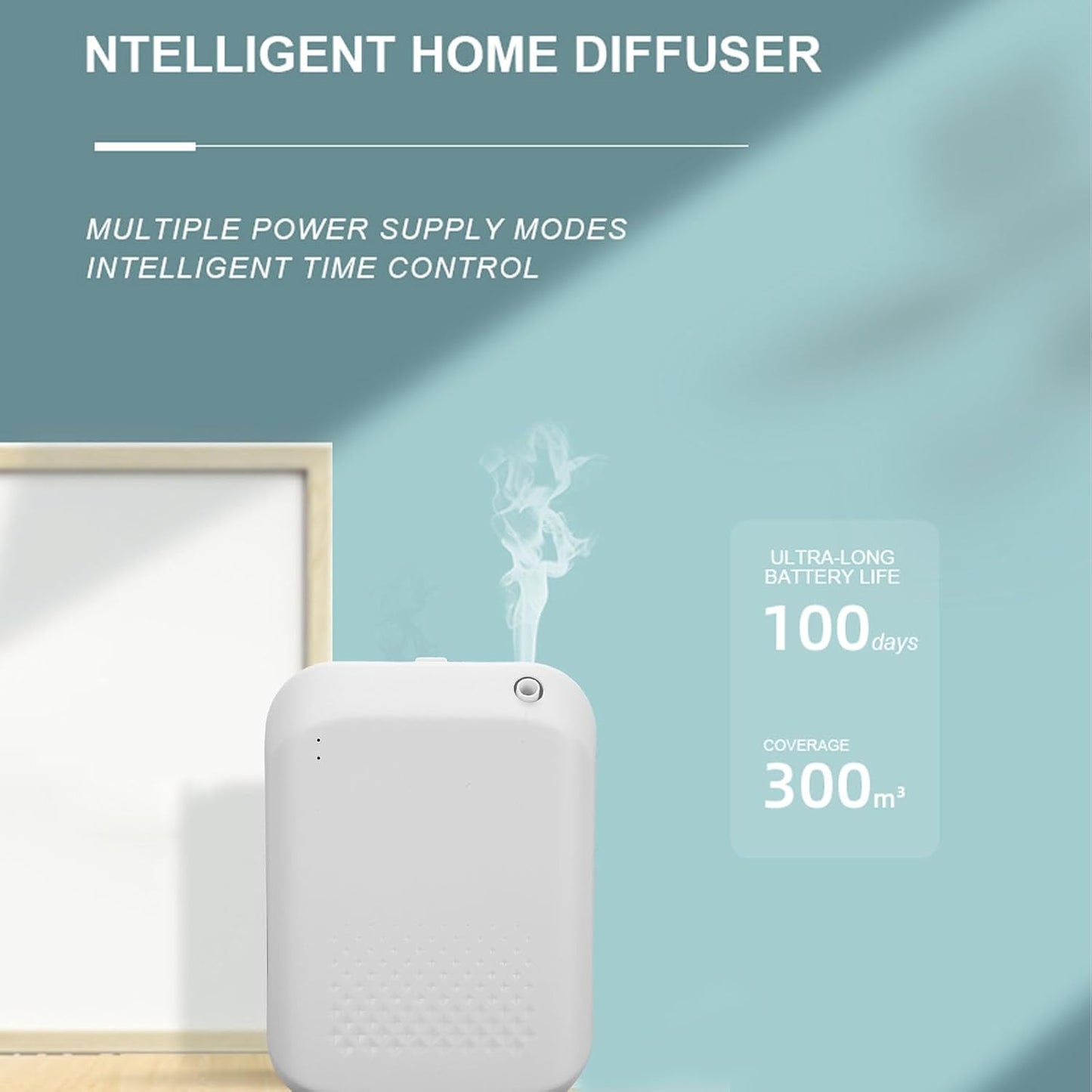 Zunate Smart Scent Air Machine for Home, Smart Scent Air Machine, Waterless Essential Oil Diffuser 150ML, Aromatherapy Scent Diffuser for Hotel, Spa, Office, Capacity Up to (White)