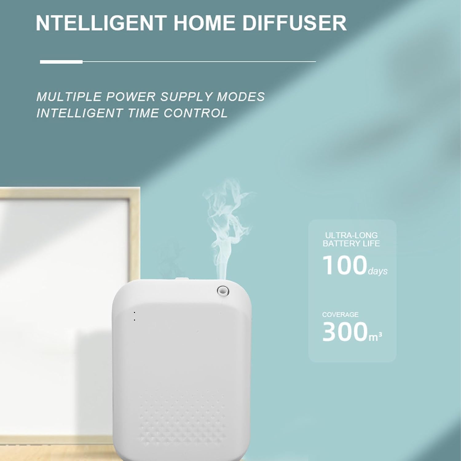 Zunate Smart Scent Air Machine for Home, Smart Scent Air Machine, Waterless Essential Oil Diffuser 150ML, Aromatherapy Scent Diffuser for Hotel, Spa, Office, Capacity Up to (White)