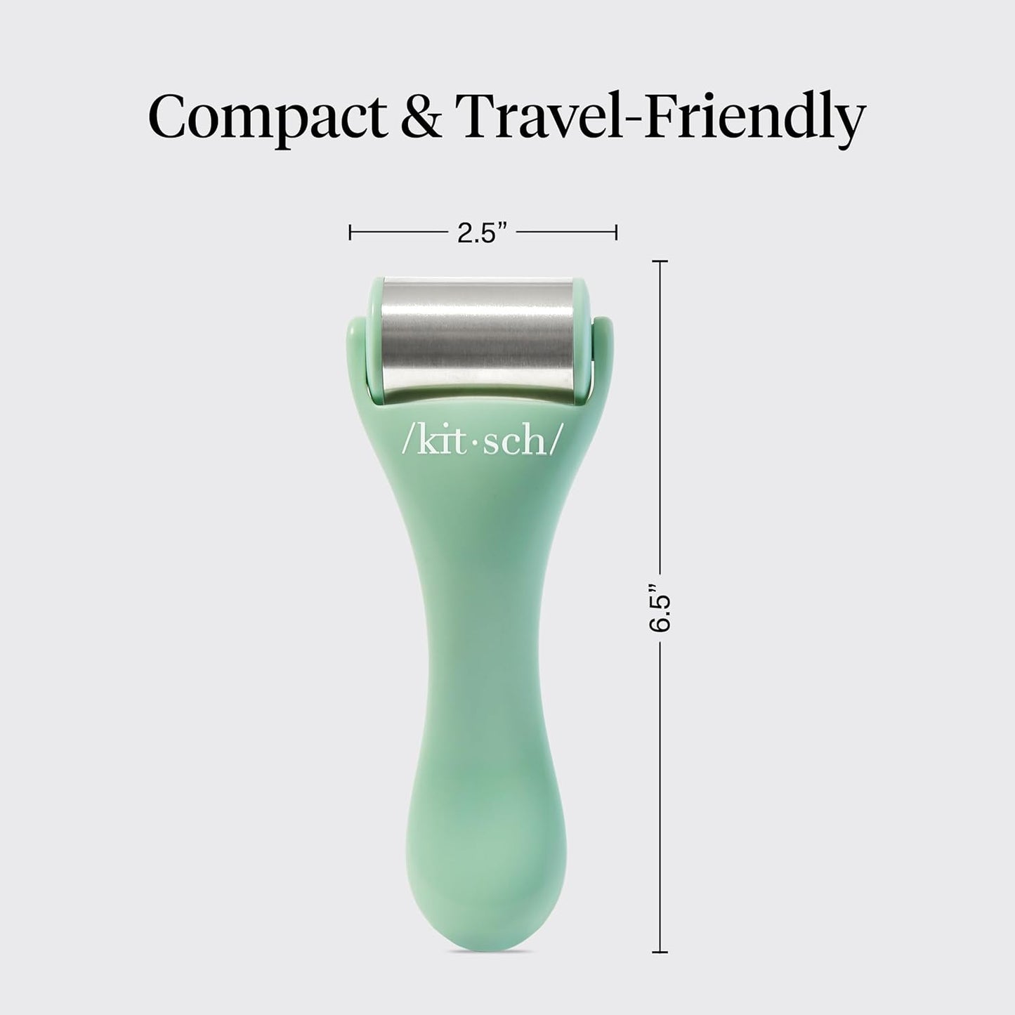 Kitsch Ice Roller for Face – Stainless Steel Ice Face Roller to Reduce Puffiness, Redness & Headaches – Cooling Facial Roller for Skin Care, Irritation Relief & Spa-Like Experience at Home - Mint
