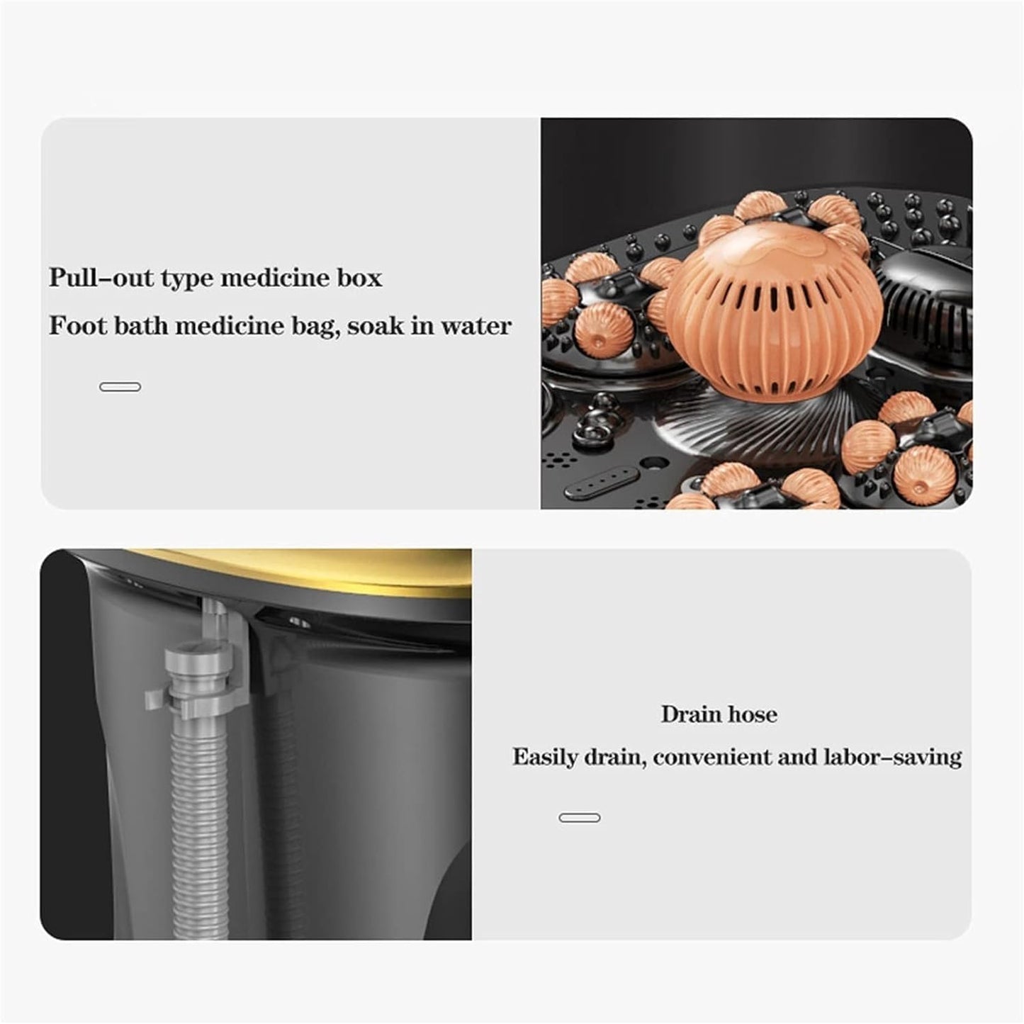 Time-settable Digital Temp Control Foot Soaker Red Light,Water CirculationTemperature Control-Soothe & Relax Tired Feet Therapeutic Home Salon & Massager Tub