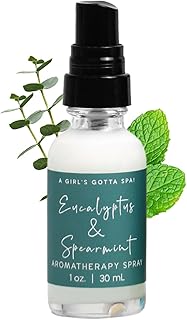 A Girl's Gotta Spa! Eucalyptus and Spearmint Stress Relief Pillow Spray, Vegan and Cruelty-Free, 30ml