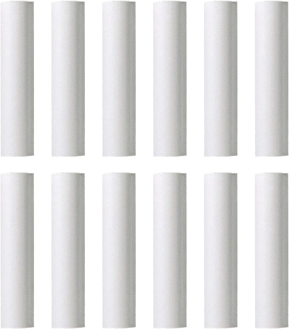 Ciata - 12 Pack - 6 inch White Plastic Candle Covers with 13/16 inch Inside Diameter and 7/8 inch Outside Diameter (6 inch, White)