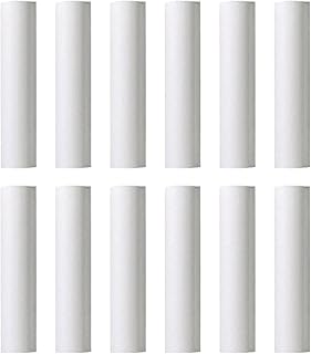 Ciata - 12 Pack - 6 inch White Plastic Candle Covers with 13/16 inch Inside Diameter and 7/8 inch Outside Diameter (6 inch, White)