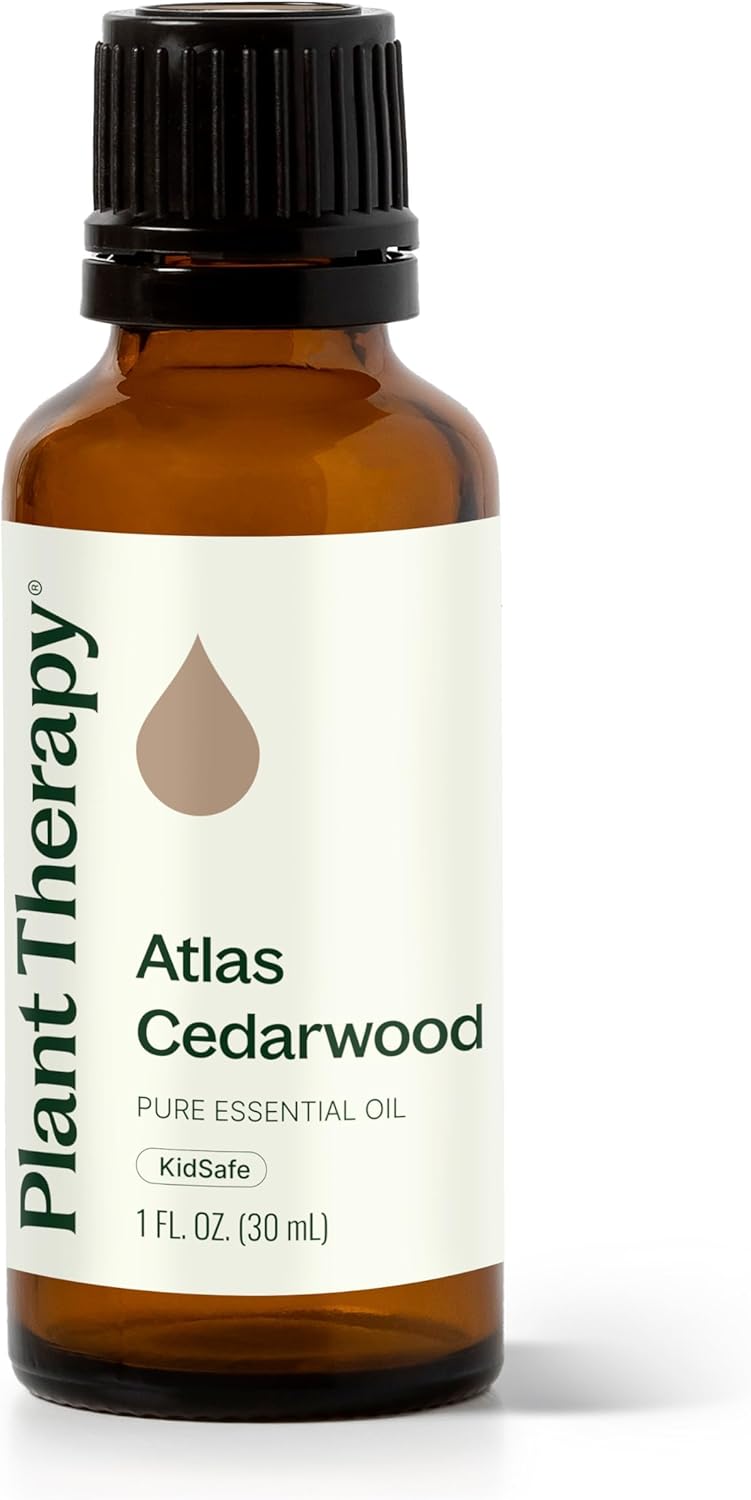 Plant Therapy Atlas Cedarwood Essential Oil 30 mL (1 oz) 100% Pure, Undiluted, Therapeutic Grade