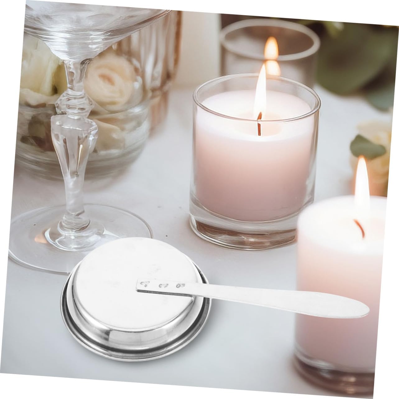 PRETYZOOM 5pcs Candle Flame Snuffer Set Stainless Steel Candlestick Extinguisher Wick Dipper for Candles and Oil Lamps