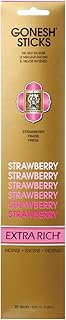 Gonesh Collection Strawberry-Extra Rich Incense, Gold,GOXRST