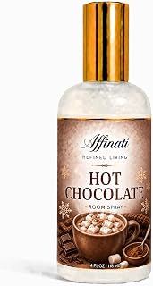 Affinati Hot Chocolate Room Spray, 4 oz – Highly Fragrant Warm Spiced Cocoa Home Fragrance, Air Freshener Odor Eliminator, Cozy Winter Morning Bakery Spray