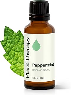 Plant Therapy Peppermint Essential Oil 30 mL (1 oz) 100% Pure, Undiluted, Natural Aromatherapy for Diffuser & Topical Use, Relaxation, Digestion, Respiratory, & Massage, Peppermint Oil for Skin & Hair