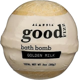 ALAFFIA Good Fizz Golden Milk Bath Fizz, 3 OZ