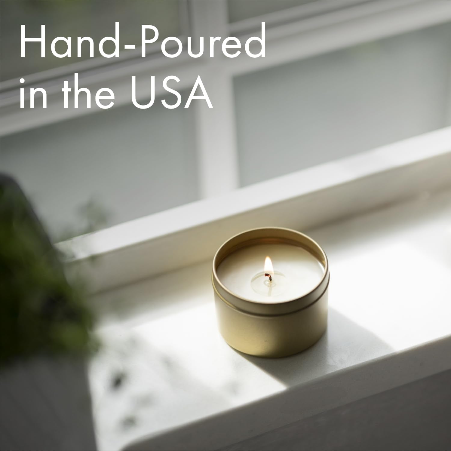 ScentAir Tin Candle - 3 oz. Soy Wax Blend Candle Hand Poured in Small Batches, Up to 20-Hour Burn Time, Seasonal Holiday Scent, Pine Forest