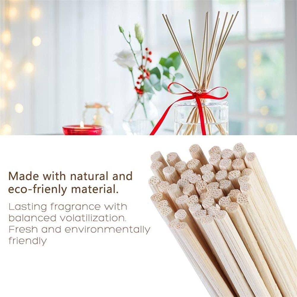 30Pcs Wood Rattan Reed Sticks, Fragrance Diffuser Reed Sticks, Essential Oil Aroma Diffuser Replacements Sticks for Home,Office,Wedding Decor Useful and Fashion