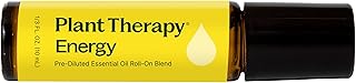 Plant Therapy Energy Essential Oil Blend 10 mL (1/3 oz) Refreshing, Energizing Blend 100% Pure, Pre-Diluted Roll-On, Natural Aromatherapy
