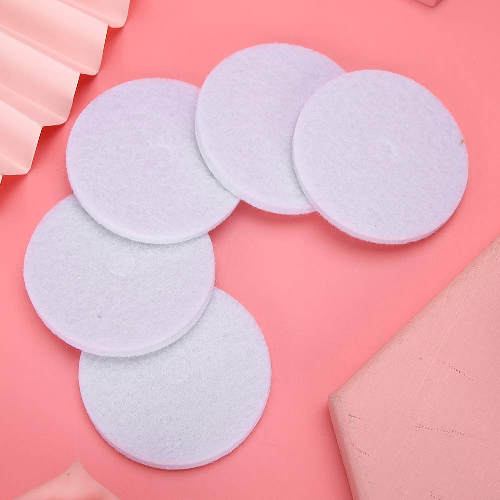 5PCS Aromatherapy Cotton Pads, Portable Essential Oil Diffuser Round Essential Oil Refill Pads Reusable Aroma Therapy Pads for Bathroom, Office, Bedroom and Other Places