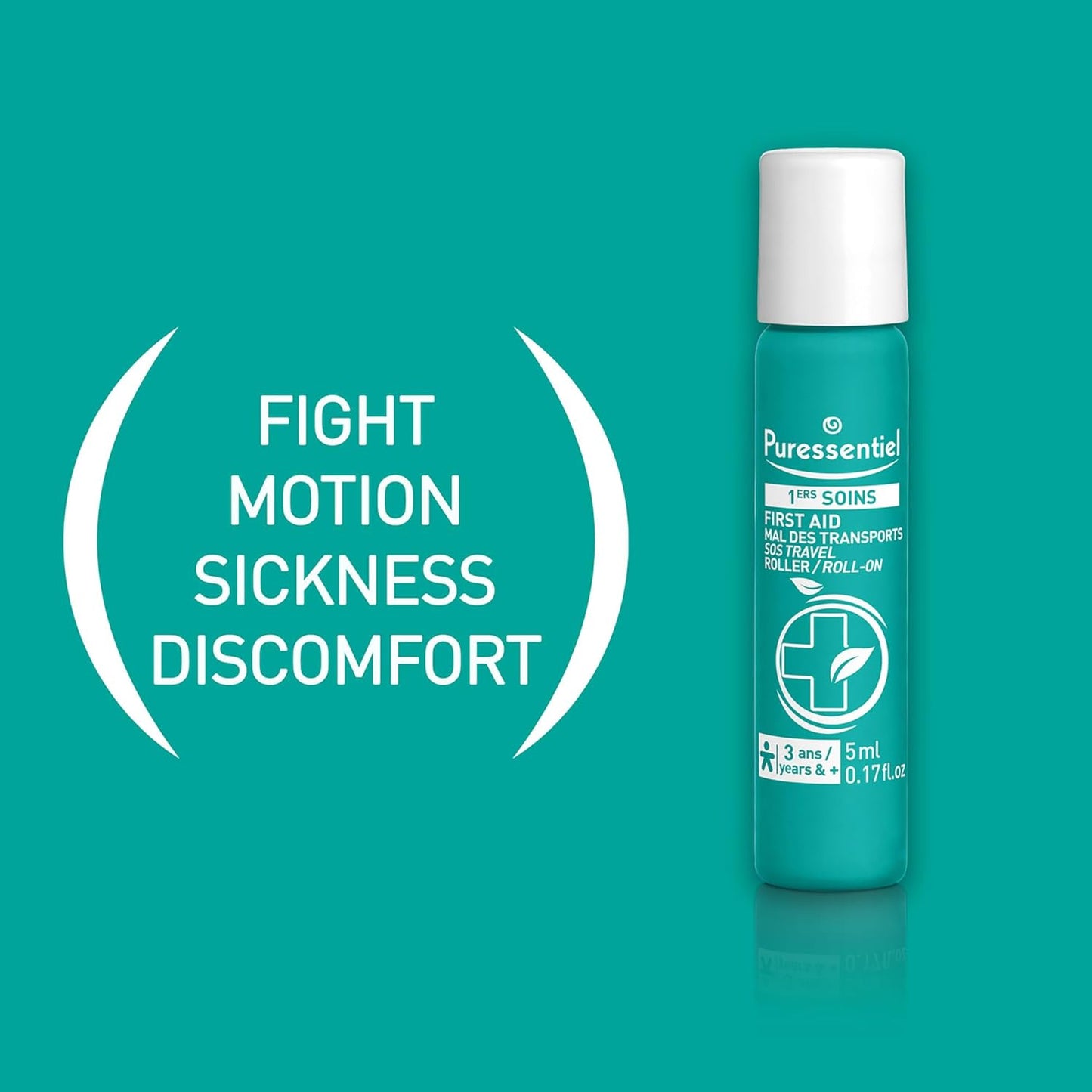 Puressentiel SOS Travel Sickness Roller - Essential Oils Roll-On for Motion Sickness - Calming Agents Suitable for Children - No Synthetics - 0.17 oz