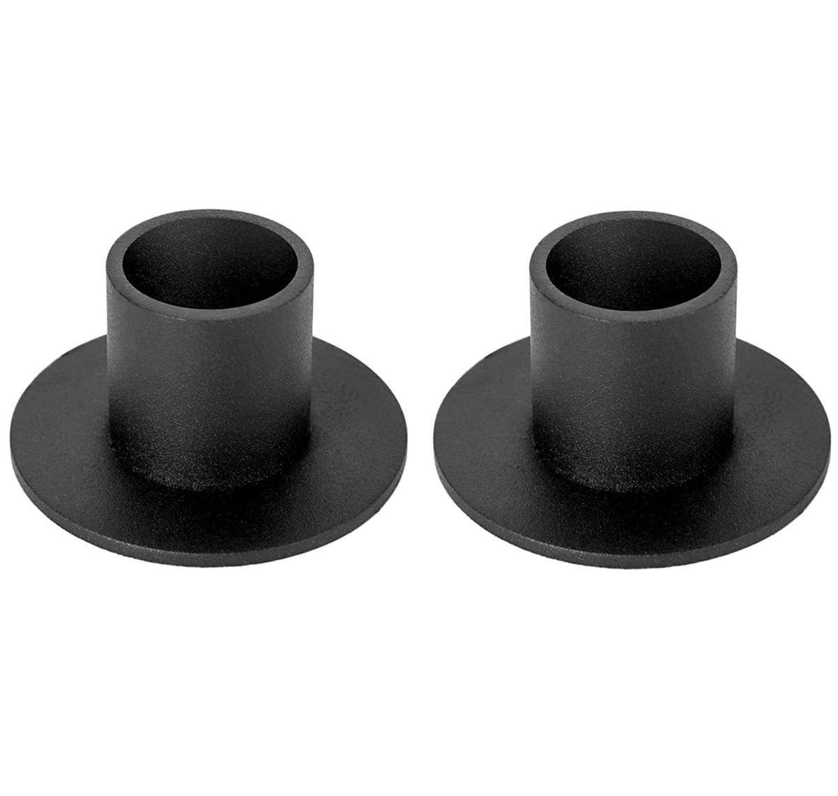 2 Pcs Black Iron Candle Holder for Taper Candles