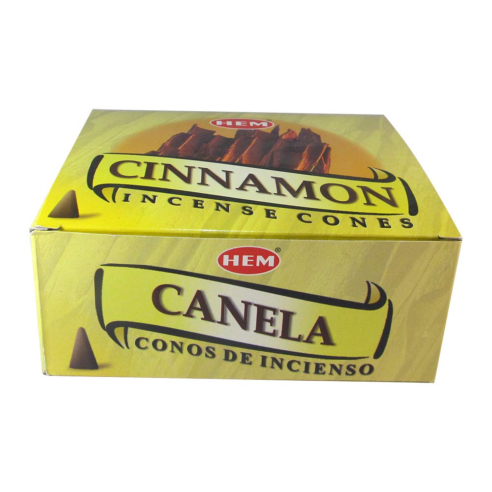 Cinnamon - Case of 12 Boxes, 10 Cones Each - HEM Incense From India