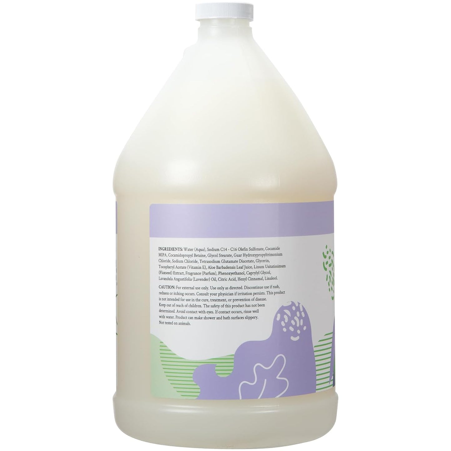 Ginger Lily Farms Botanicals Nourishing Body Wash, 100% Vegan & Cruelty-Free, Bath & Shower Gel for Men and Women, Lavender Chamomile Scent, 1 Gallon Refill (128 fl oz)
