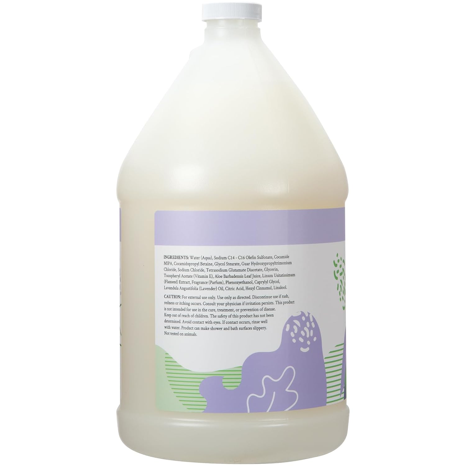 Ginger Lily Farms Botanicals Nourishing Body Wash, 100% Vegan & Cruelty-Free, Bath & Shower Gel for Men and Women, Lavender Chamomile Scent, 1 Gallon Refill (128 fl oz)