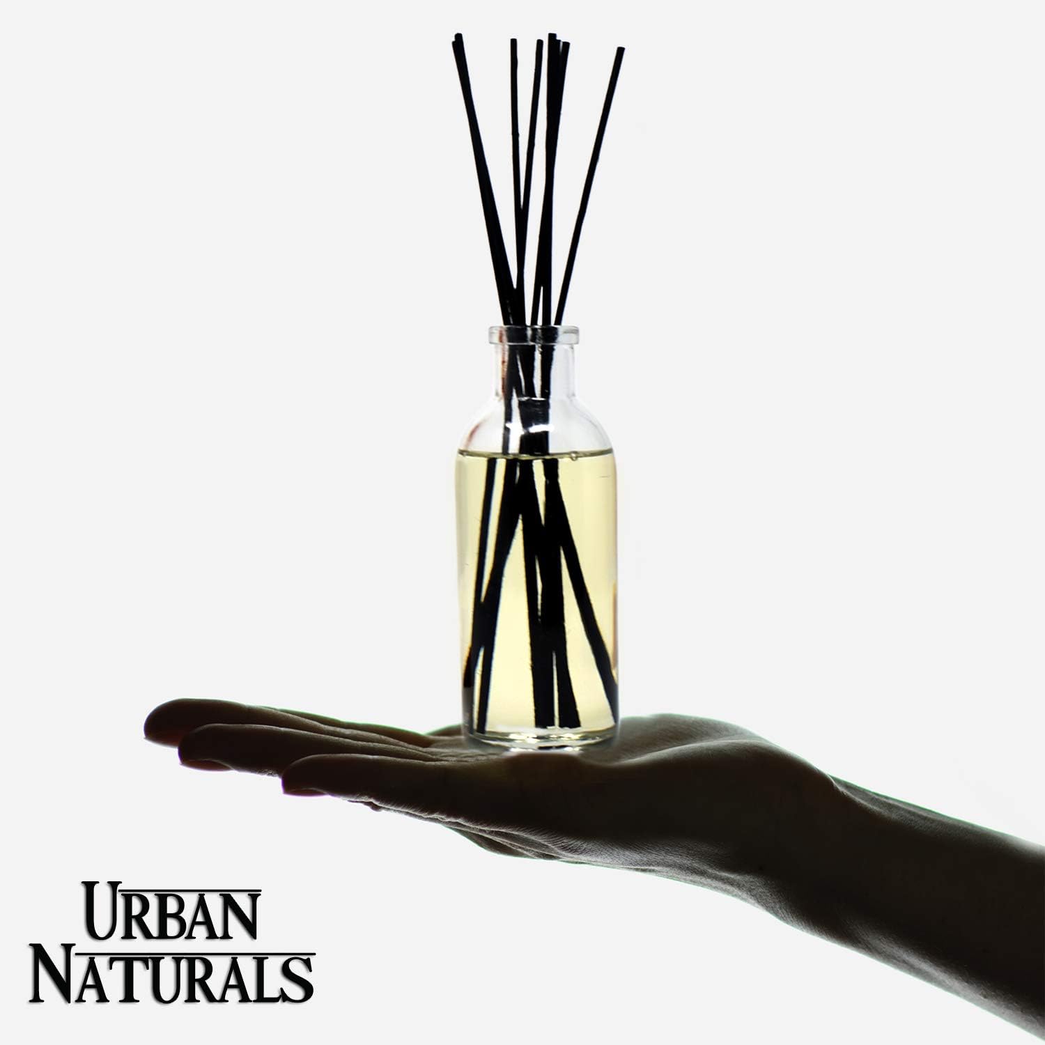 Urban Naturals Vanilla Bean Reed Diffuser Refill, 4 oz, Bundle with Vanilla Bean Reed Diffuser Set - Made with Essential Oils in the USA