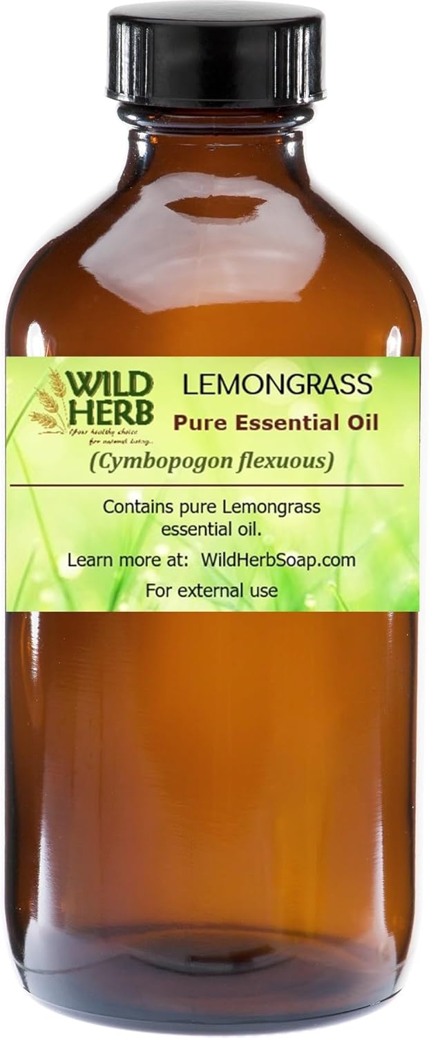 Wild Herb Lemongrass Pure Essential Oil (2 OZ)